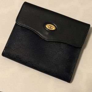 Vintage Gucci Navy Two-Folded Wallet